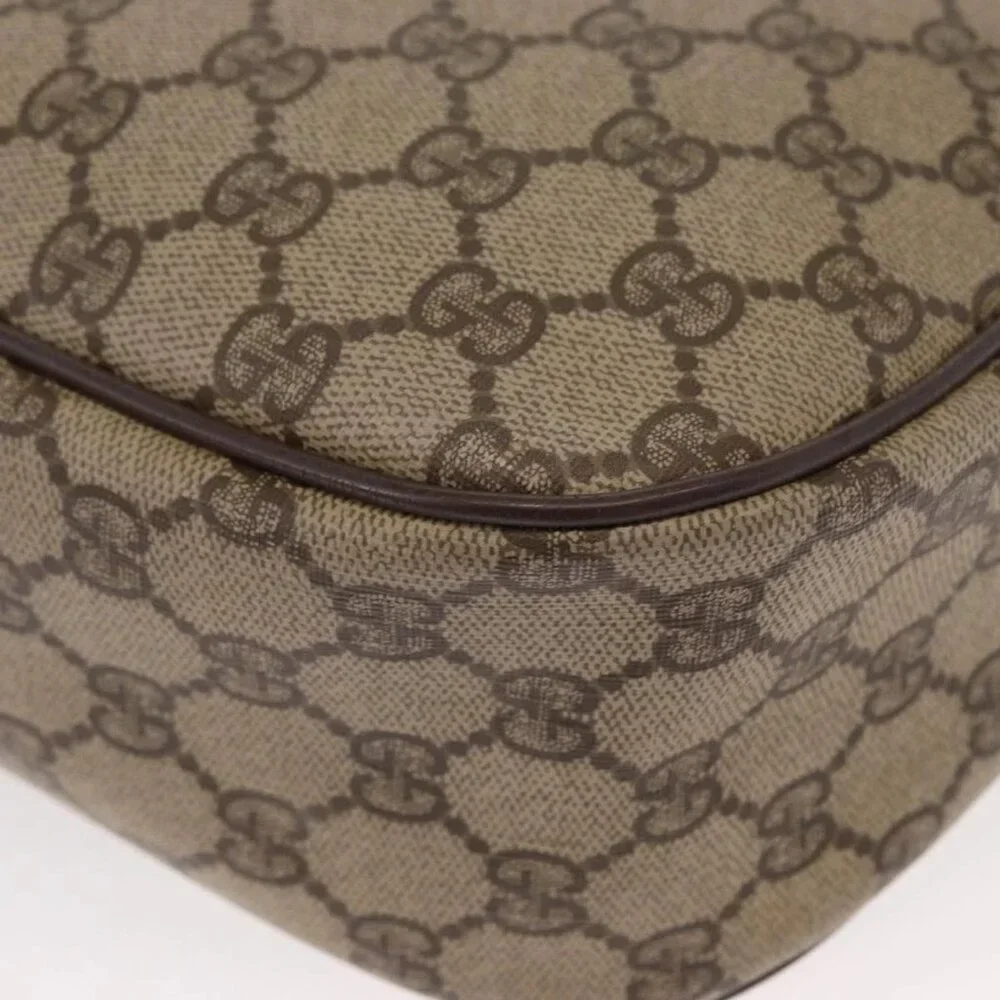 GUCCI GG Supreme Web Sherry Line Bag PVC Beige Gold 89 02 077 Auth 156280 - Picture 3 of 16